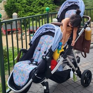 Floral Double Stroller Seat Covers